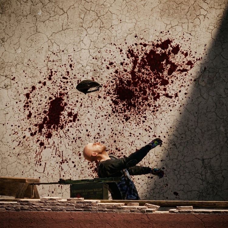 Tommygun Blood Splatter