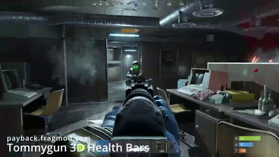 Tommygun 3D Health Bar