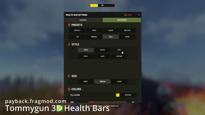 Tommygun 3D Health Bar