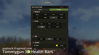 Tommygun 3D Health Bar