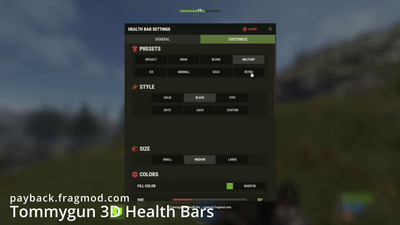 Tommygun 3D Health Bar