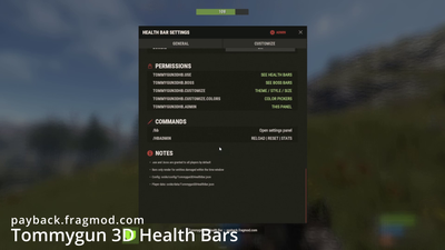 Tommygun 3D Health Bar